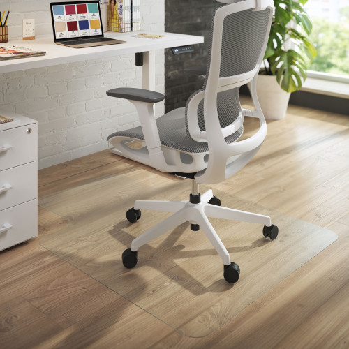 Protec alfombrilla PVC transparente convexa 90x120cm 