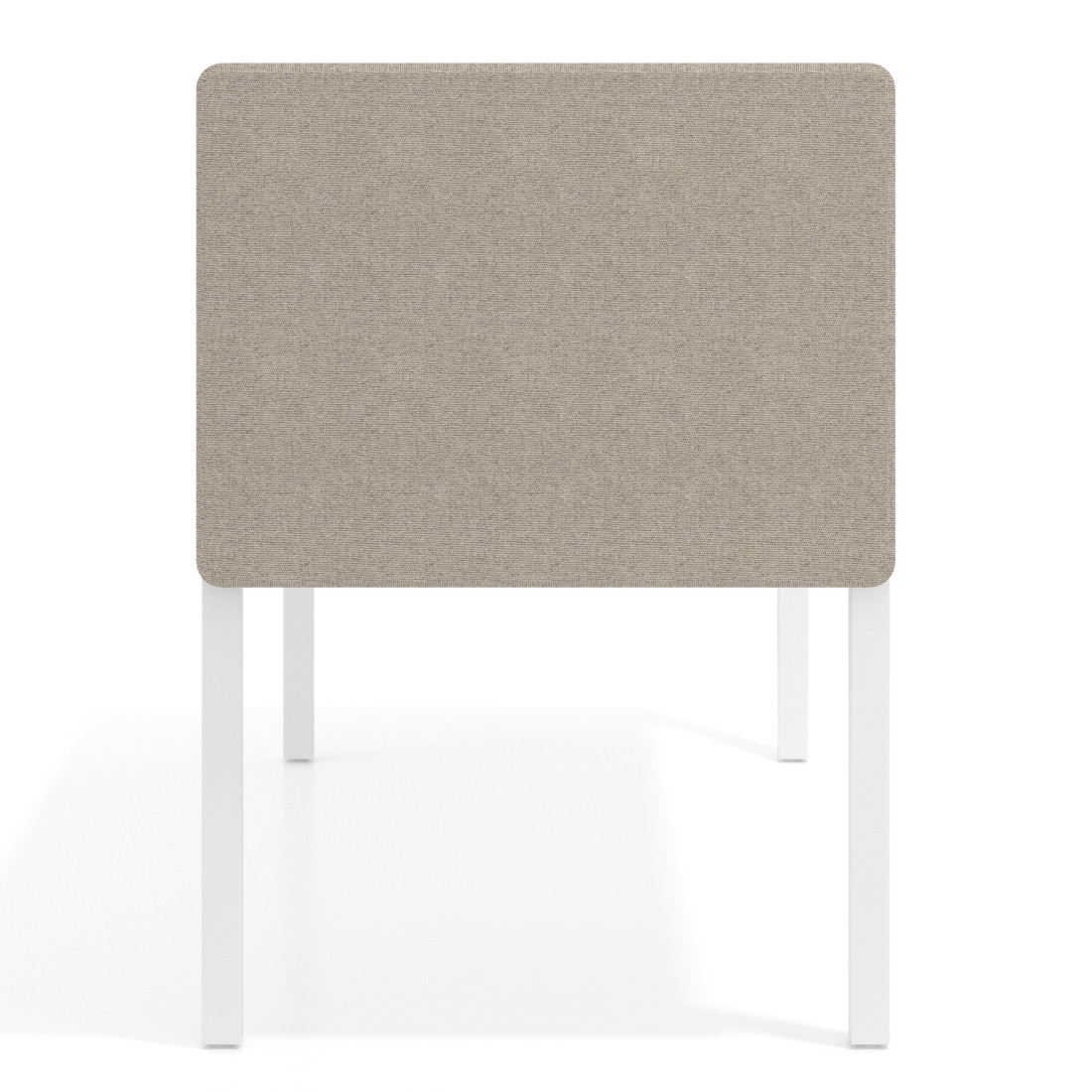 Separador para mesa individual lateral móvil tapizado PET