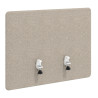 Separador para mesa individual lateral móvil tapizado PET