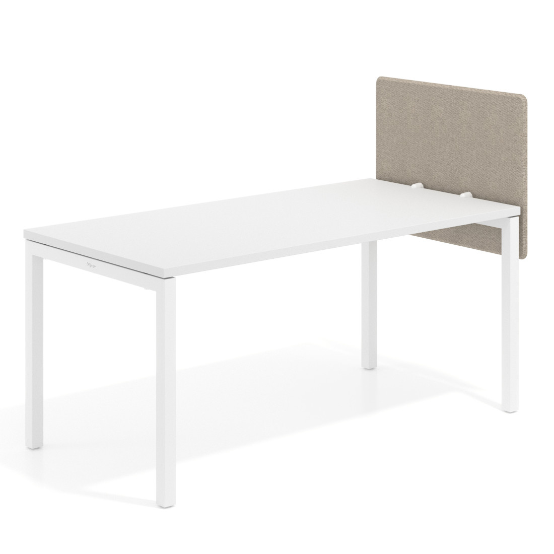 Separador para mesa individual lateral móvil tapizado PET
