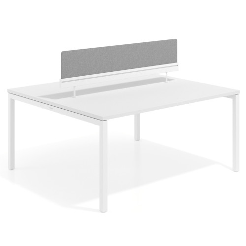 Divisor Hover Aluminio para mesa coworking - para mesas 120cm