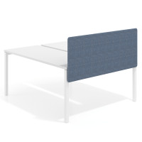 Divisor lateral mesa multipuesto individual Hover tapizado - AZUL, Para mesa fondo 126-142cm