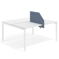 Divisor lateral intermedio mesa multipuesto Hover tapizado - AZUL, Para mesa fondo 126-142cm
