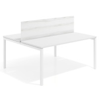 Separador mesa multipuesto Hover en melamina - Para mesa 120cm, ALBO