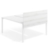 separador de mesa para fondo 126cm albo hoover divisor bench hover lateral melamina fijo 1