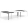 Mesa de cabecera kube para bench 166 estructura aluminio