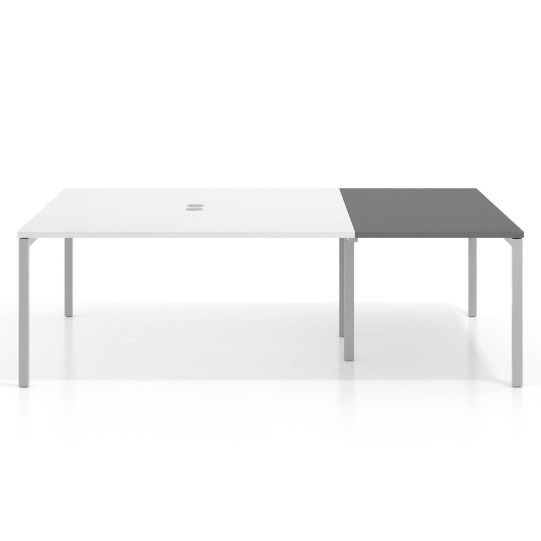 Mesa de cabecera kube para bench 166 estructura aluminio