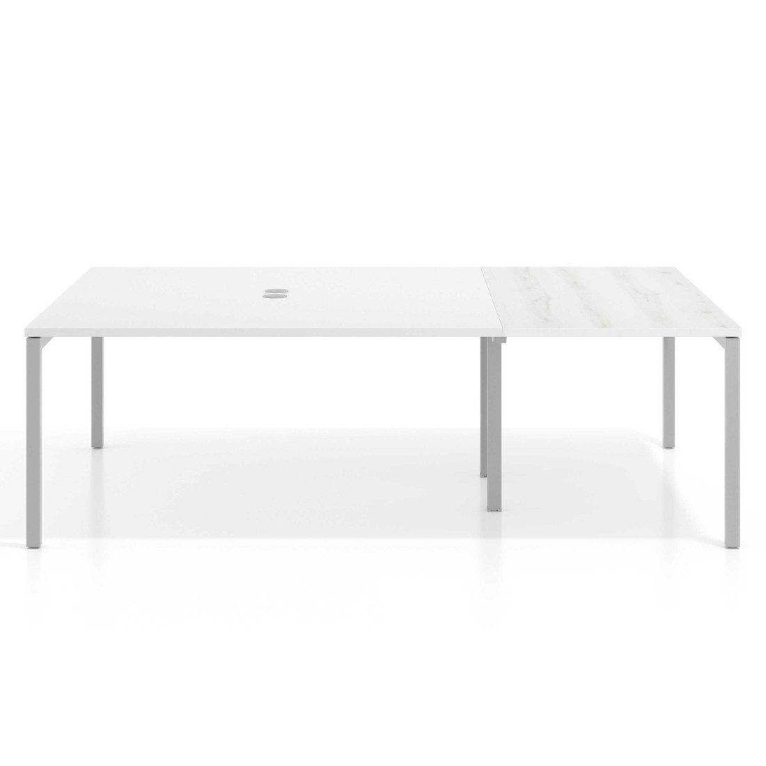 Mesa de cabecera kube para bench 166 estructura aluminio
