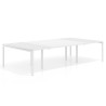 Mesa de cabecera kube para bench 166 estructura blanca