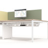 bandeja para cables para mesa 100cm blanco 2
