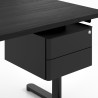 Cajonera bajo mesa 2 cajones con cerradura - NEGRO