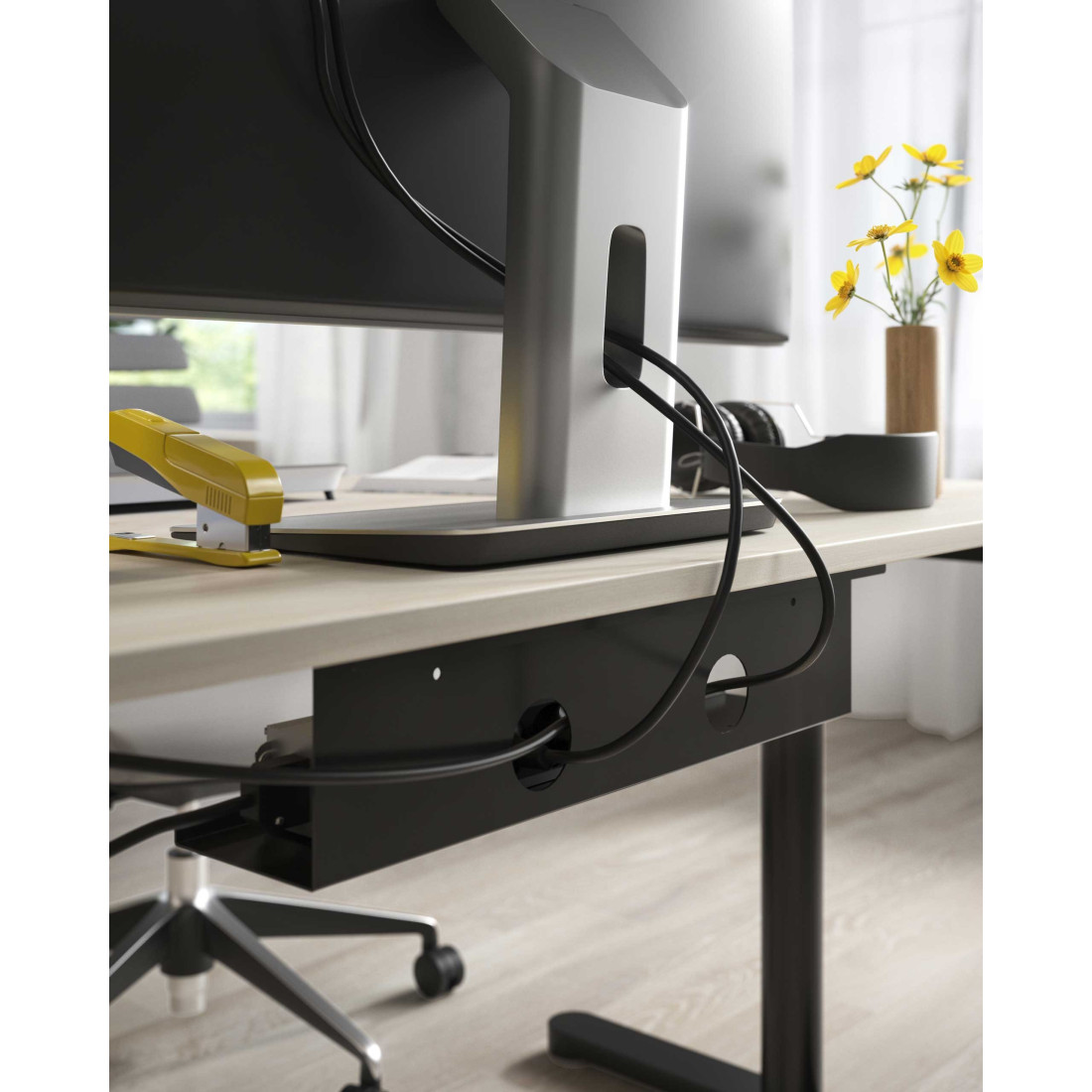 bandeja para cables negro 2