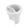Tapa Pasa Cables para Escritorio D80 con lapicero - BLANCO