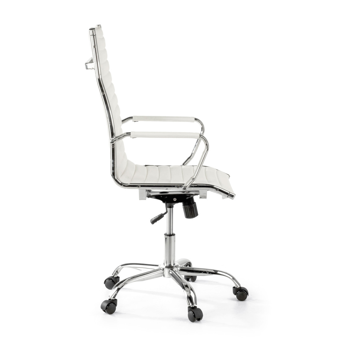 sillon de oficina blanco milano piel sintetica 4