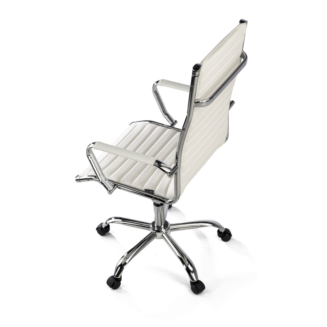 sillon de oficina blanco milano piel sintetica 9