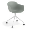 Silla Giratoria Elisa, con ruedas - Antracita