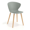 Silla Nórdica Wendy, patas de madera - Antracita