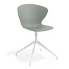 Silla de reuniones Wendy, base piramidal - Antracita