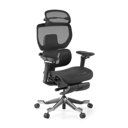Silla ergonómica de alta gama Erghos X4 Pro, máximas prestaciones - NEGRO