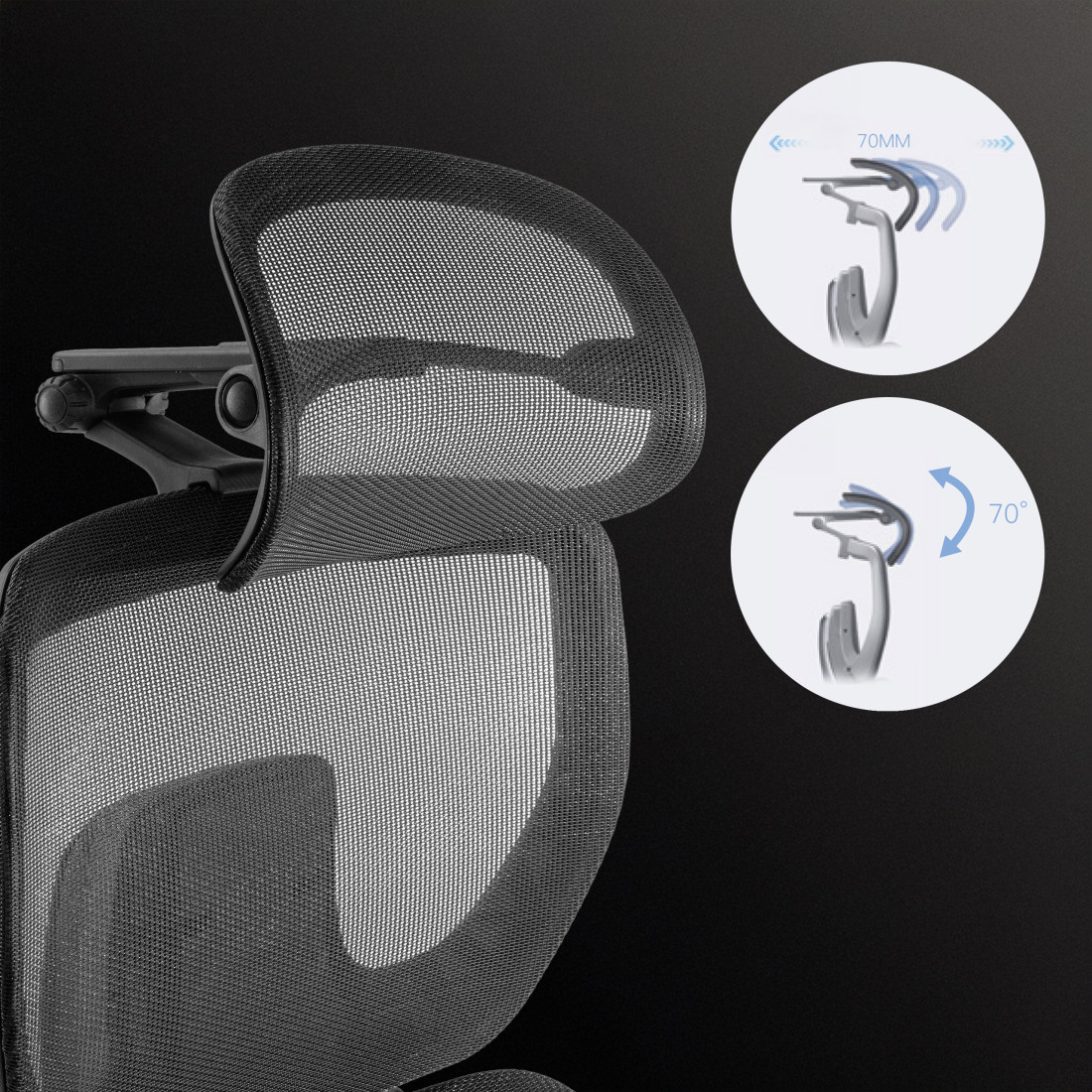 silla ergonomica negro erghos x4 pro malla 9