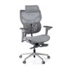Silla ergonómica de oficina Erghos X3, doble cojín lumbar - Gris
