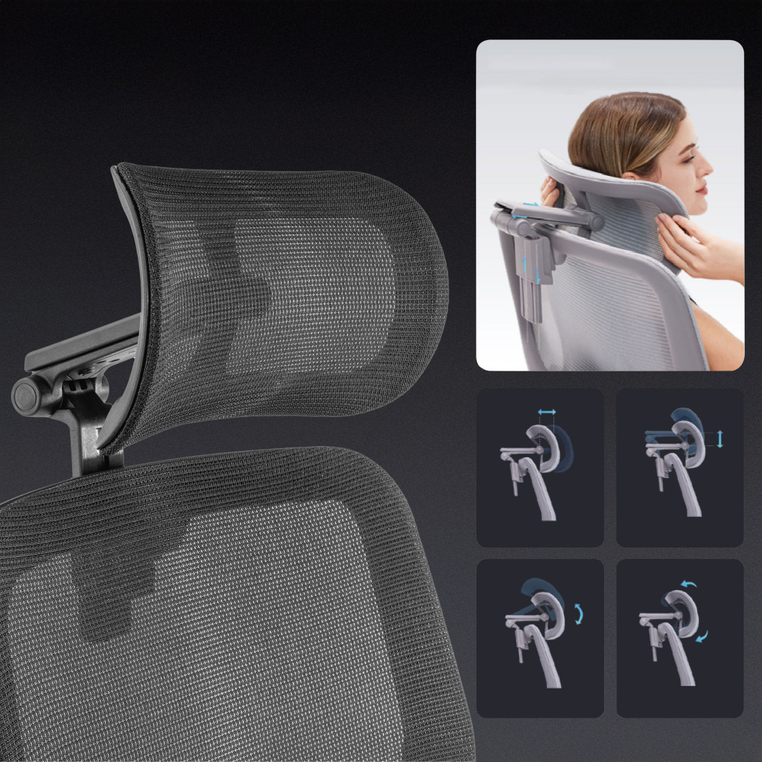 silla ergonomica negro erghos x2 malla 8