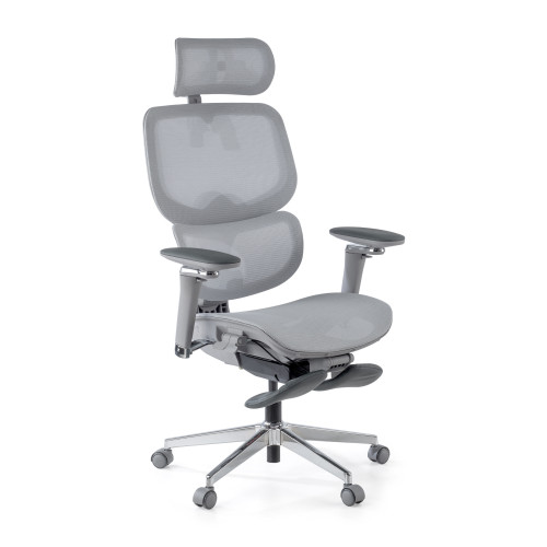 Silla ergonómica de oficina Erghos X2, mecanismo sincronizado - Gris