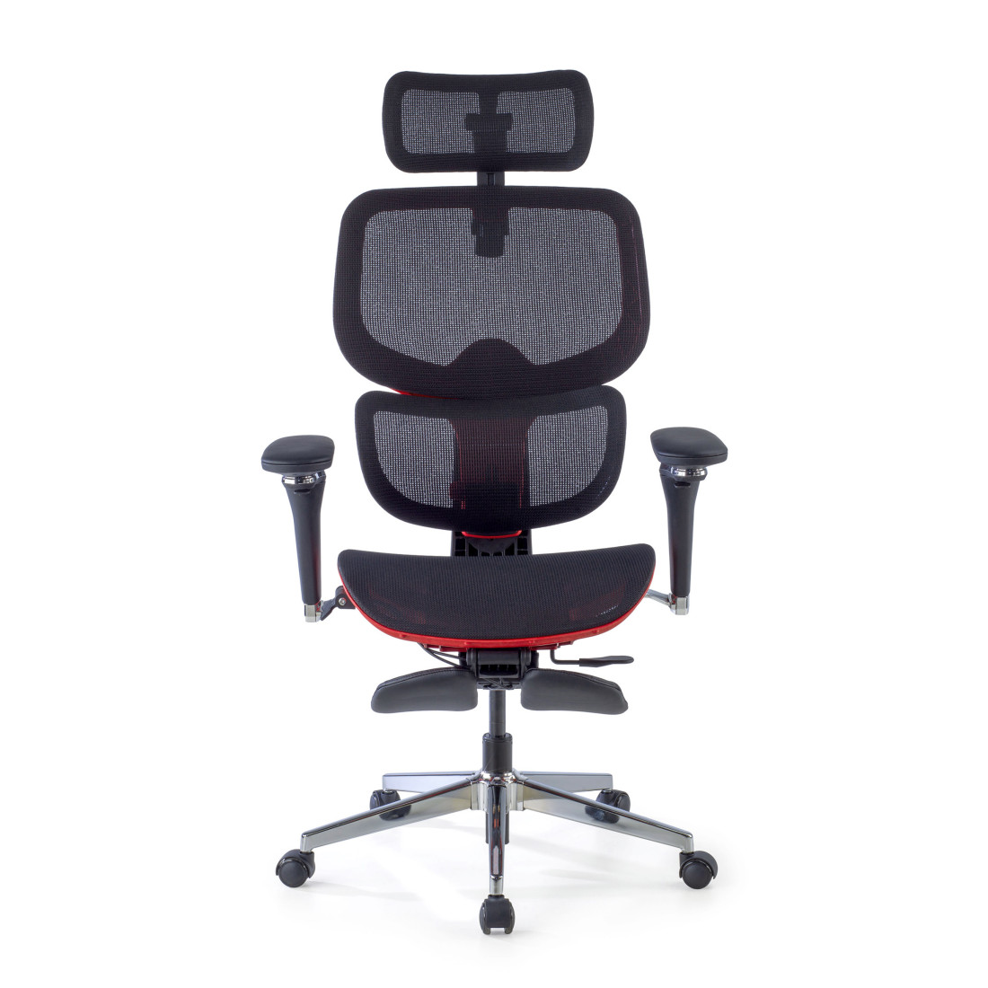 silla ergonomica rojo erghos x2 malla 4