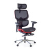 Silla ergonómica de oficina Erghos X2, mecanismo sincronizado - ROJO