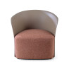 sillon para sala de espera marron aura tela 3