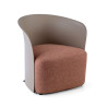 sillon para sala de espera marron aura tela 1