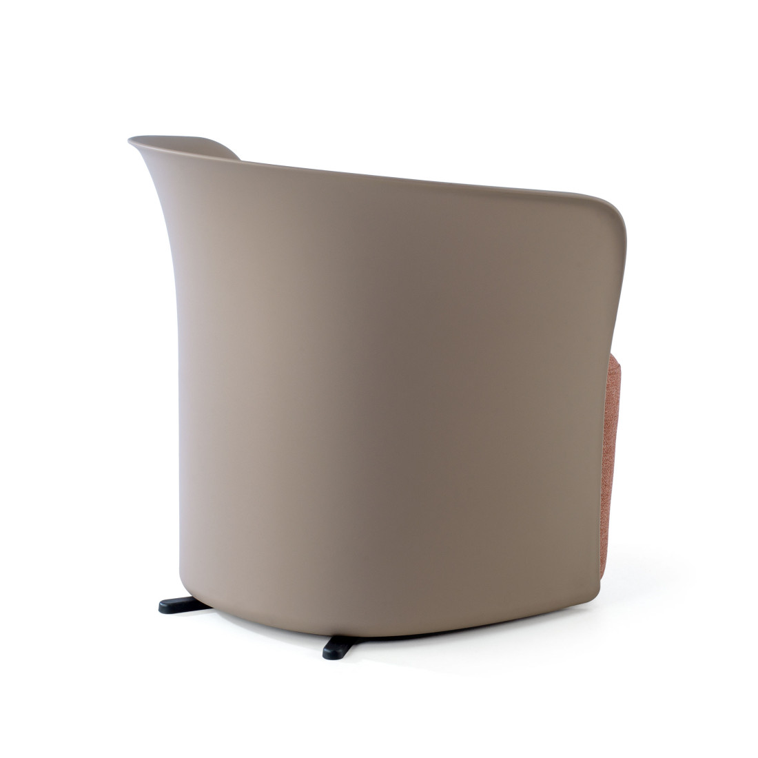 sillon para sala de espera marron aura tela 8