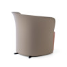 sillon para sala de espera marron aura tela 8