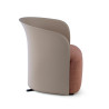 sillon para sala de espera marron aura tela 4