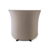 sillon para sala de espera marron aura tela 7