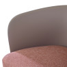sillon para sala de espera marron aura tela 6