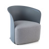 Silla para sala de espera Aura, espuma inyectada - Gris