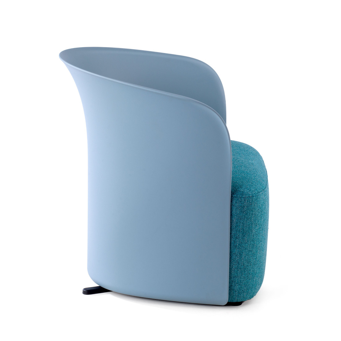 sillon para sala de espera azul aura tela 4