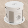 Pasacables con tapa wireless Powerhub ø80 enchufe + USB + Rj45+usb+dat rj45