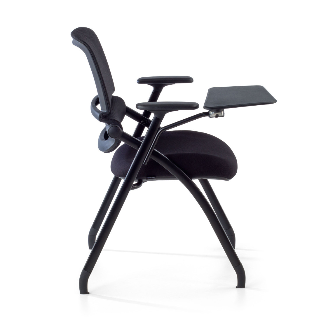 silla confidente negro flexia 4 patas atril plastico 7