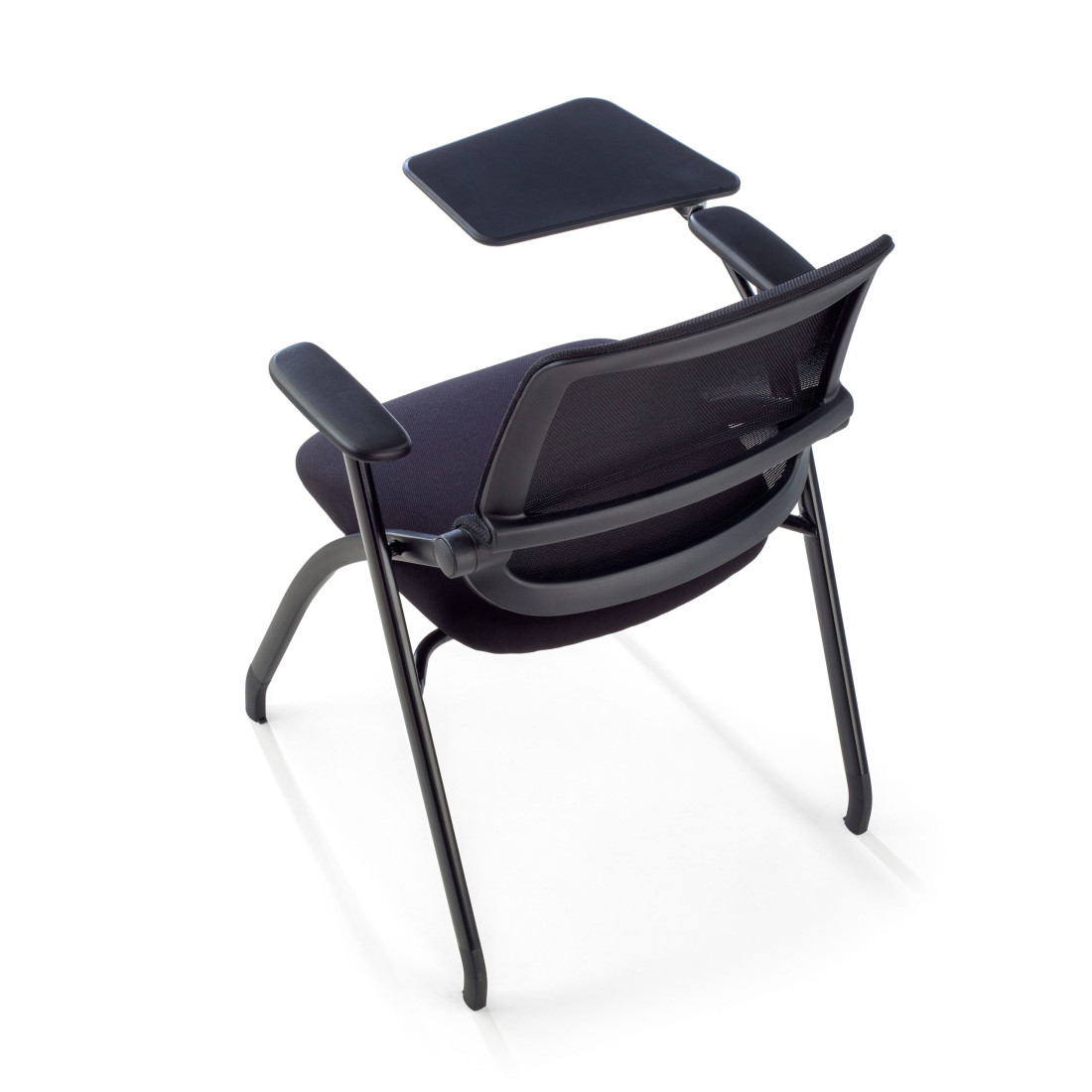 silla confidente negro flexia 4 patas atril plastico 12