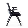 silla confidente negro flexia 4 patas ruedas plastico 7