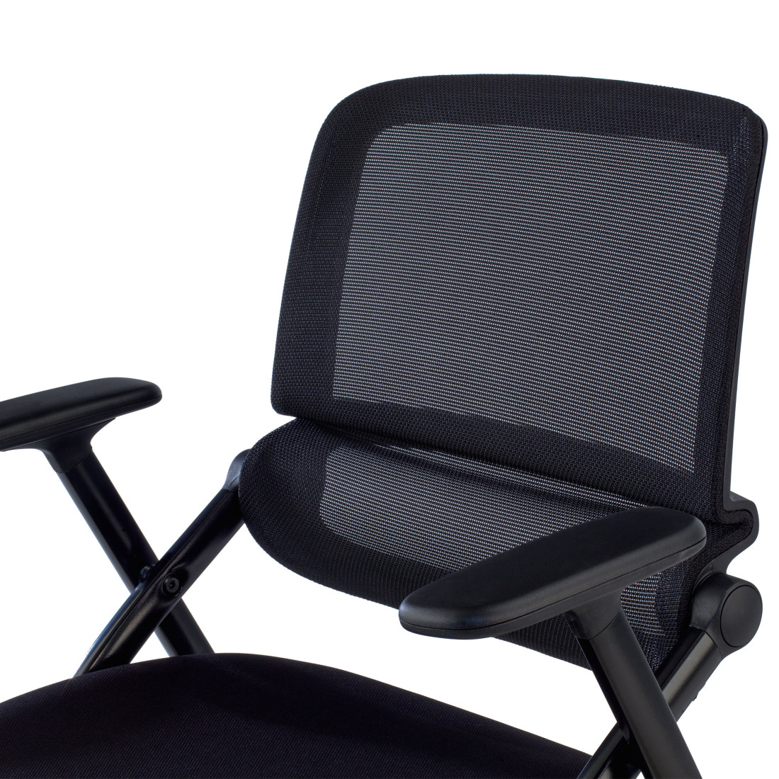 silla confidente negro flexia 4 patas ruedas plastico 8