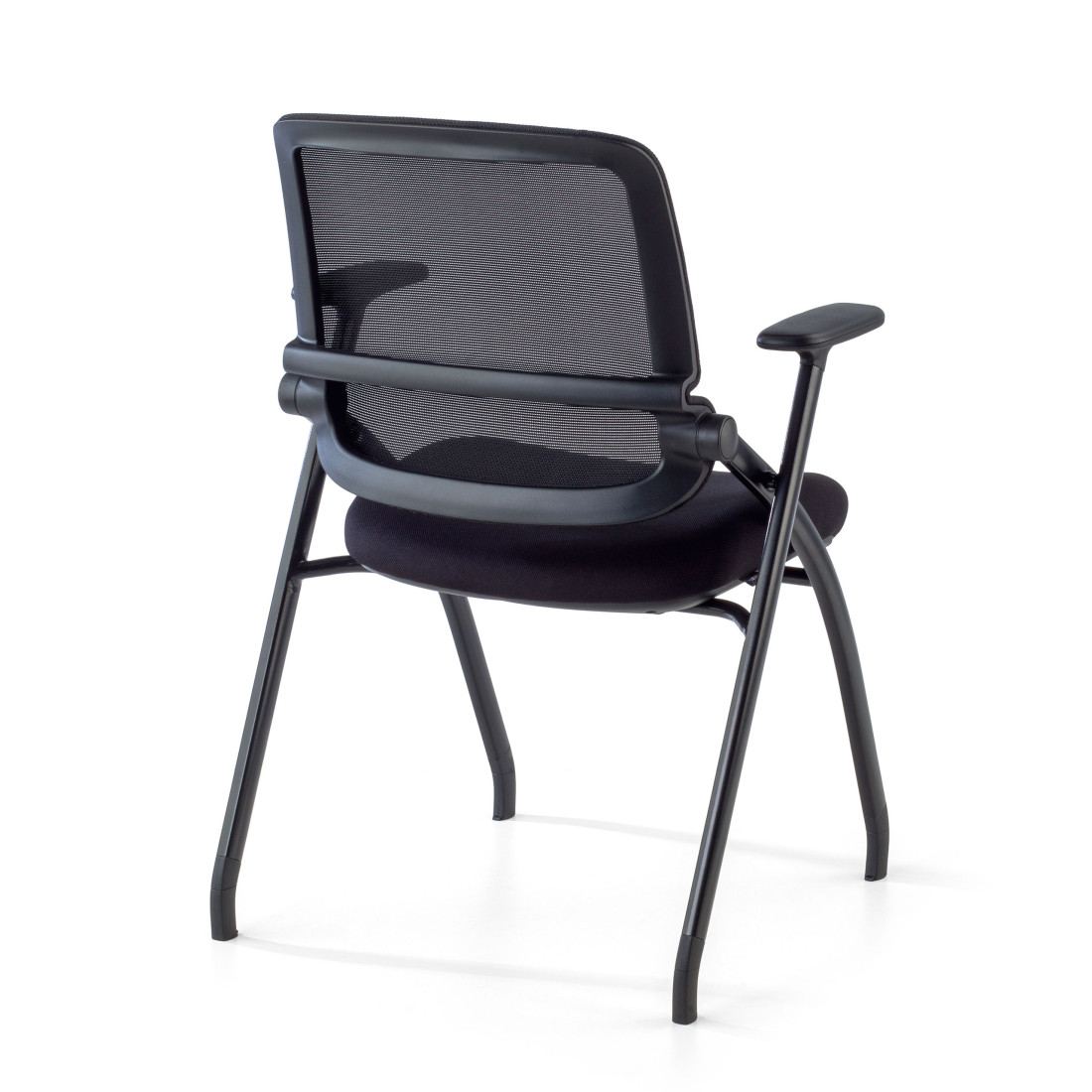 silla confidente negro flexia 4 patas plastico 9