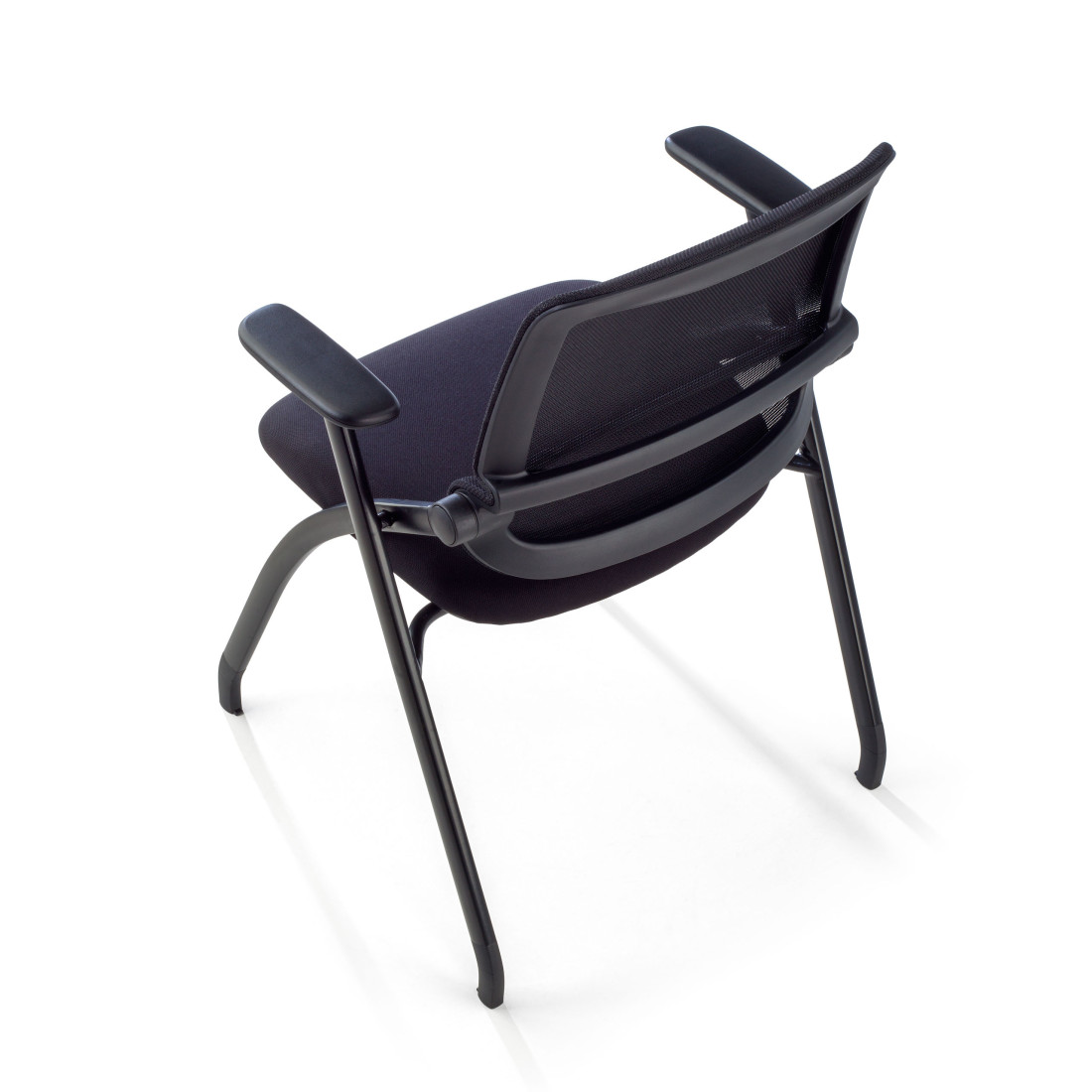 silla confidente negro flexia 4 patas plastico 8