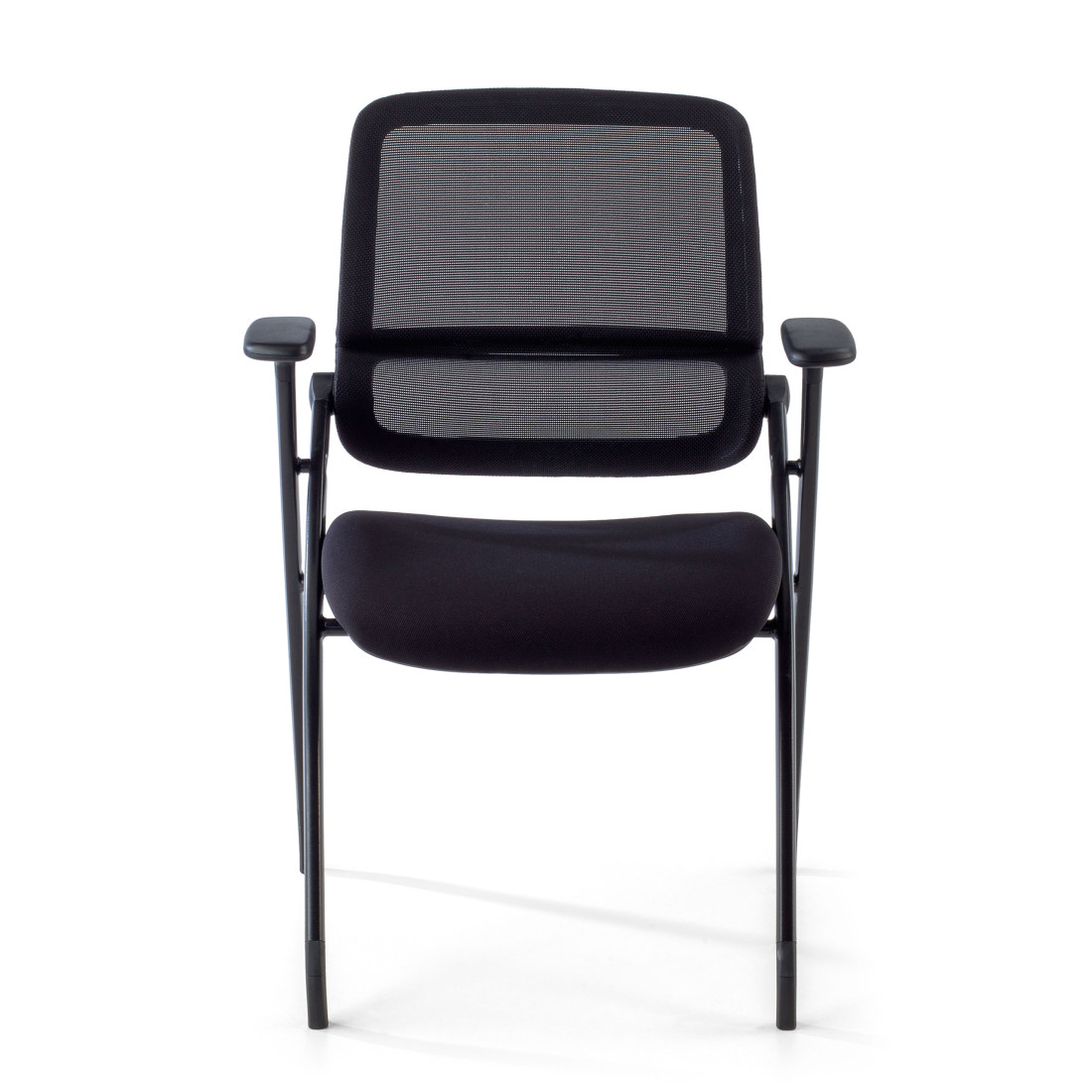 silla confidente negro flexia 4 patas plastico 6