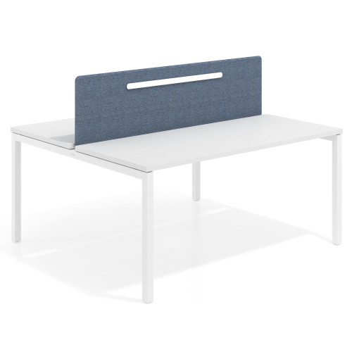 Separador mesa multipuesto Hover tapizado con guia de aluminio - Para mesa ancho 120cm