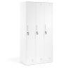 Taquilla de vestuario Strong 3 puertas 185x92cm, estructura blanca - BLANCO
