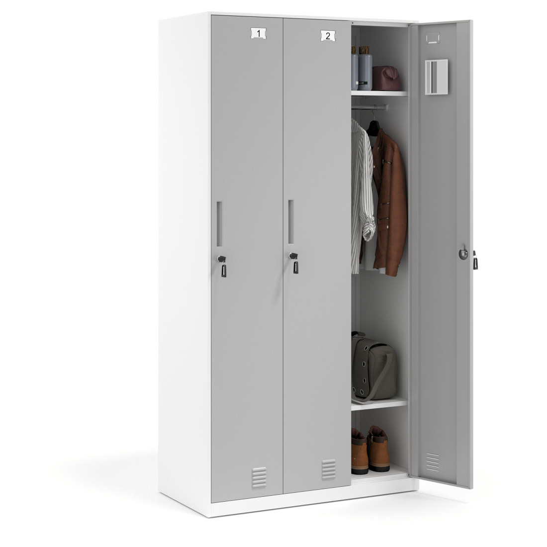 taquilla vestuario aluminio strong taquilla 3 puertas 3