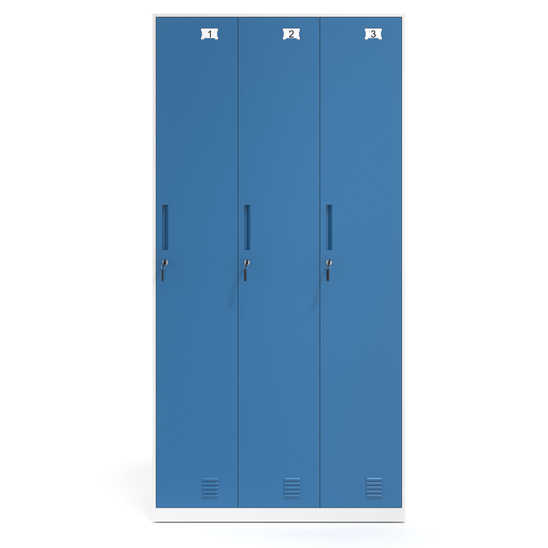 taquilla vestuario azul strong taquilla 3 puertas 4